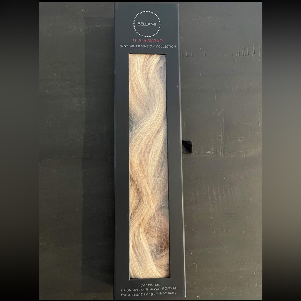 20"/100g Bellami Clip in Ponytail in Butter Blonde